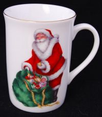 Otagiri SANTA Jan Jameson Porcelain Coffee Mug JAPAN